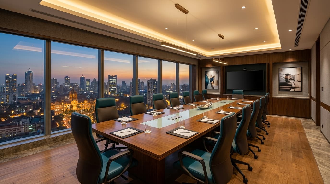 Garnex Legal conference room and corporate dispute resolution boardroom